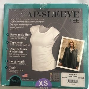 2 NEW WOMEN CAP SLEEVE HEIR LOOM SHIRTS